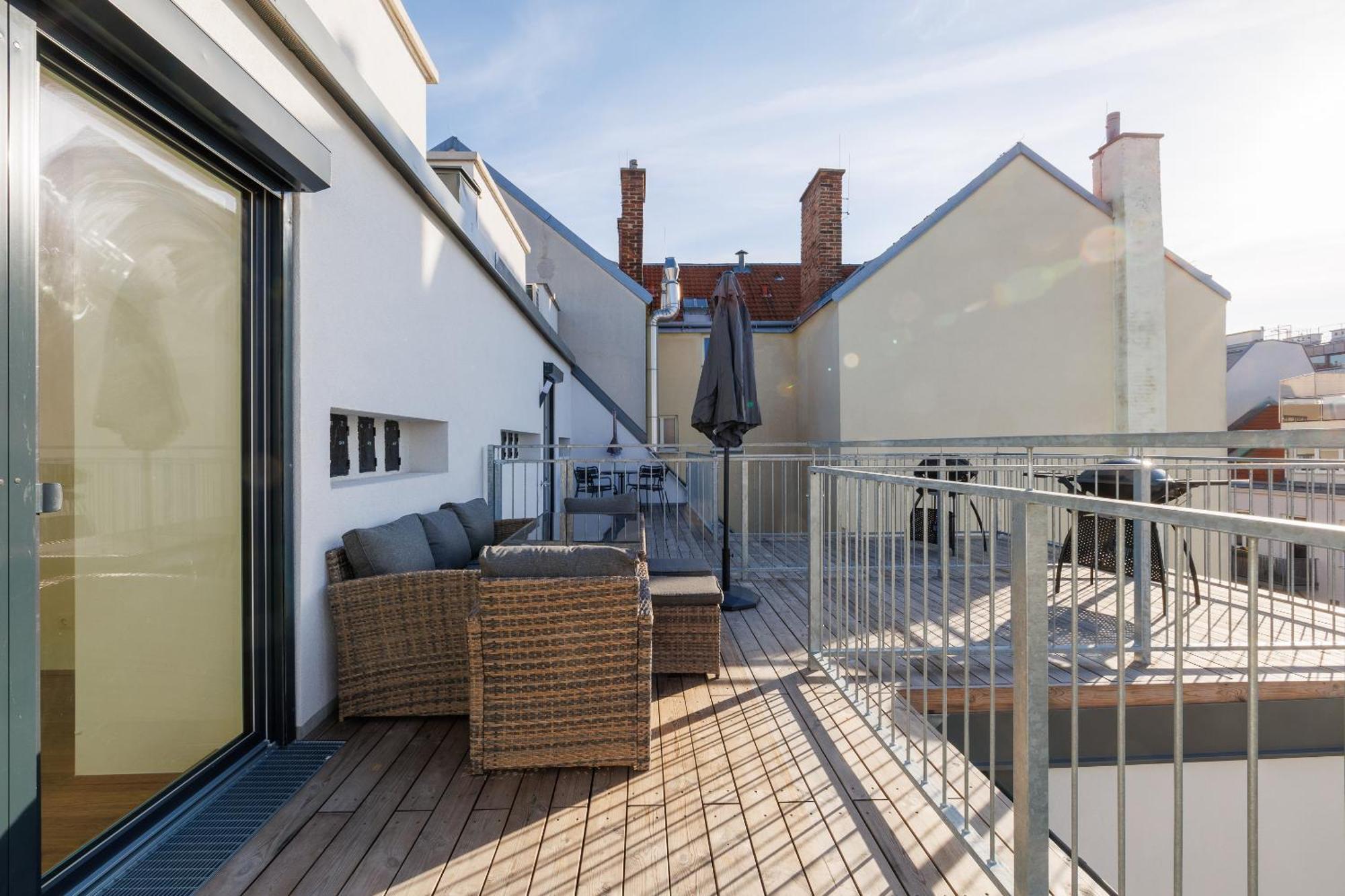 Symphony Apartments 41 - Modern Loft With Terrace And Grill In Central Location Wiedeń Zewnętrze zdjęcie